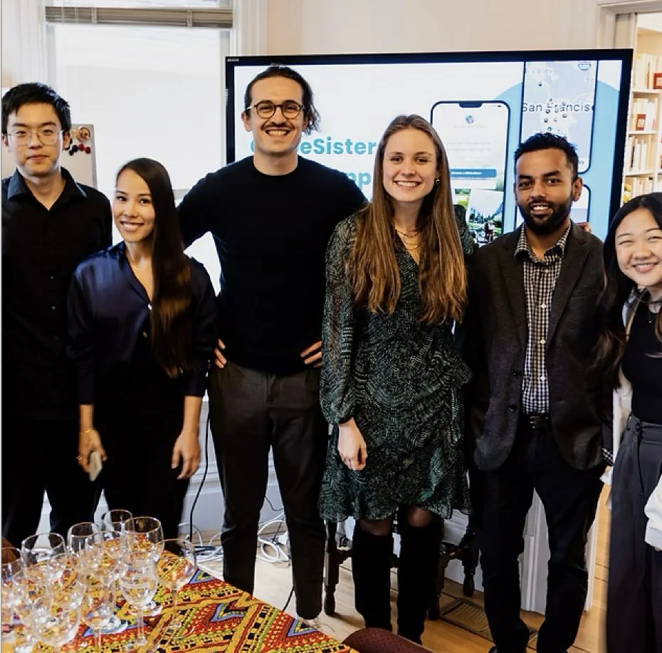 The GlobeSisters team at the project showcase