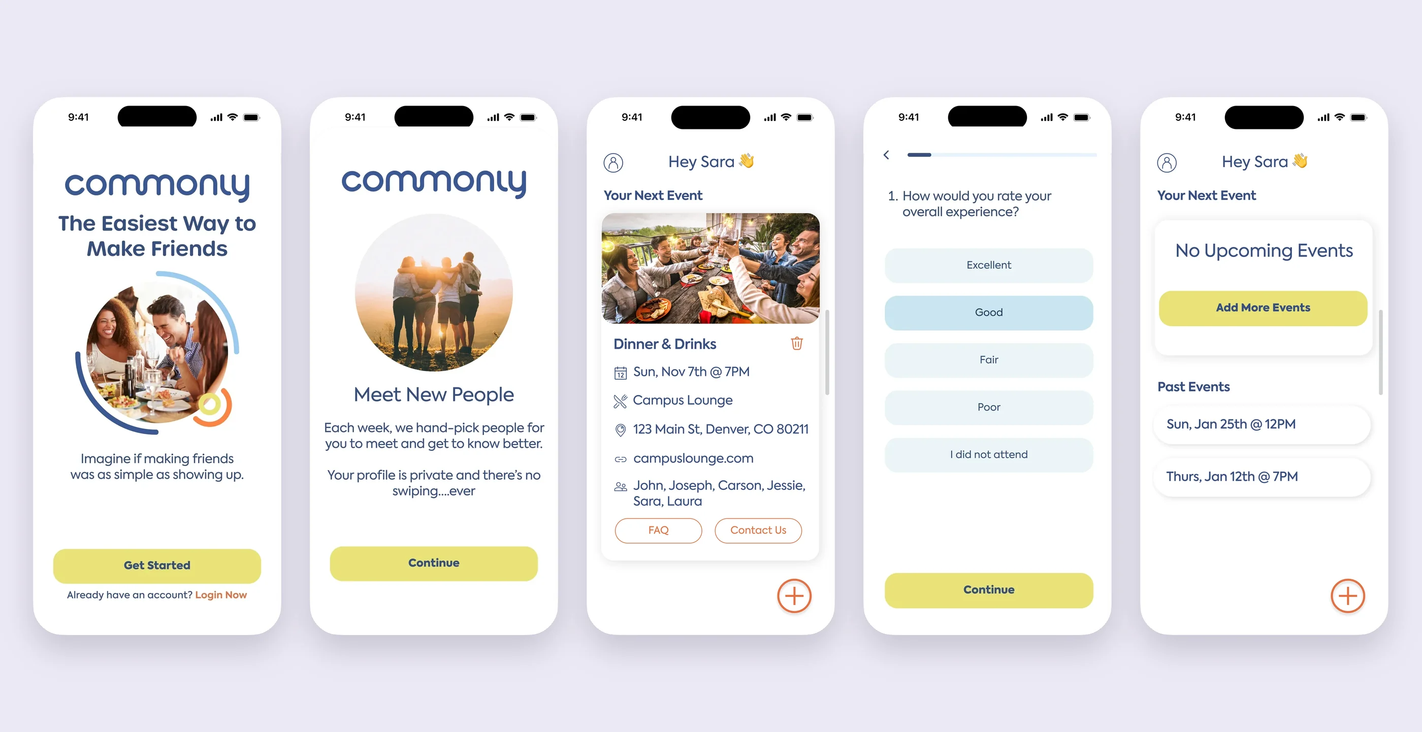 Designing for the second hangout, not the first.
