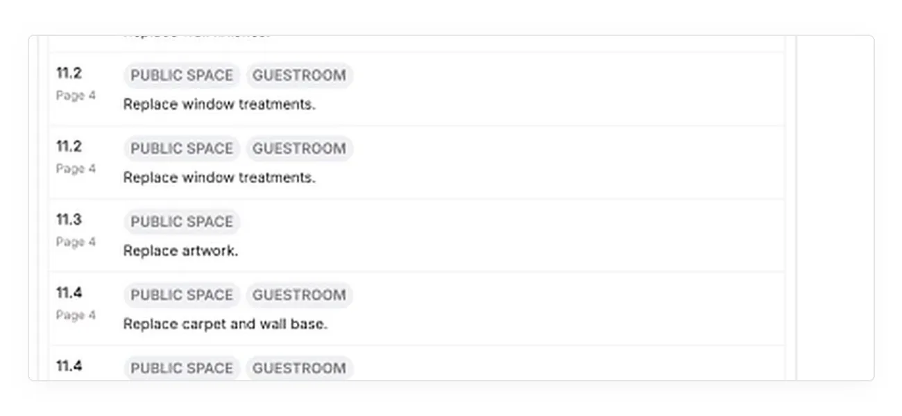 Each requirement is tagged with where it applies.